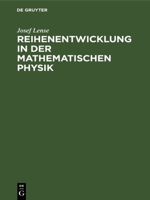 cover image of Reihenentwicklung in der mathematischen Physik